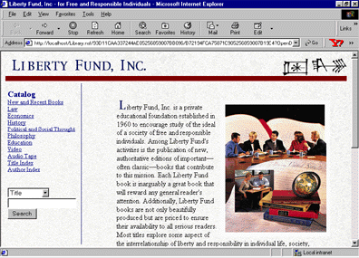 Liberty Fund home page