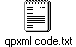 qpxml code.txt